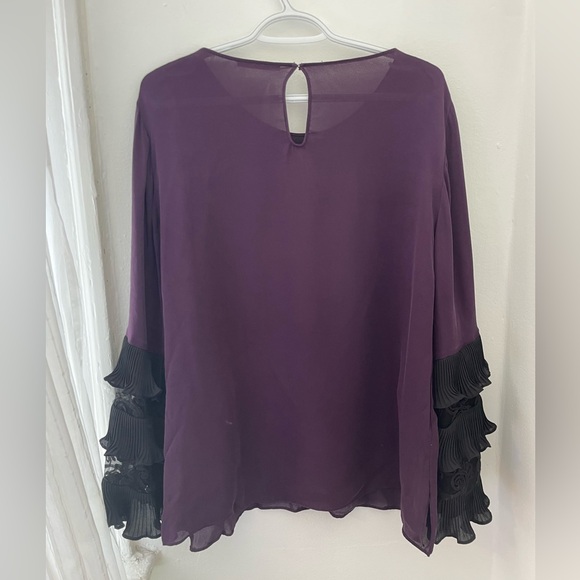 Kobi Halperin Silk Bell Sleeved Blouse - Picture 2 of 6